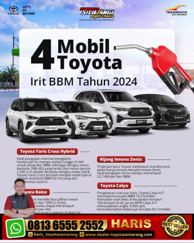 4 mobil Toyota Irit BBM